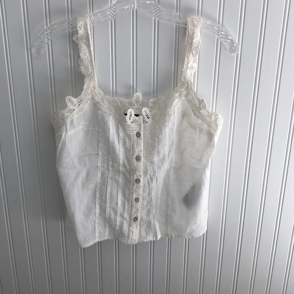Abercrombie & Fitch Button Front Tank Top